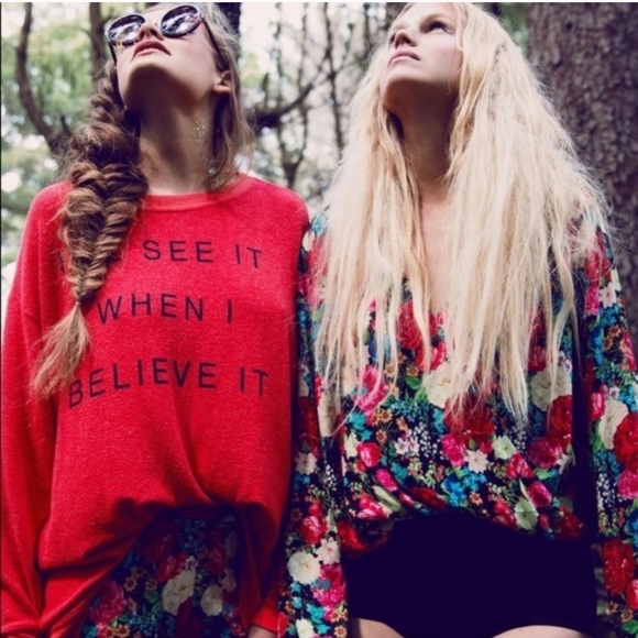 Wildfox Flower Delivery Wrap Top - Picture 4 of 8